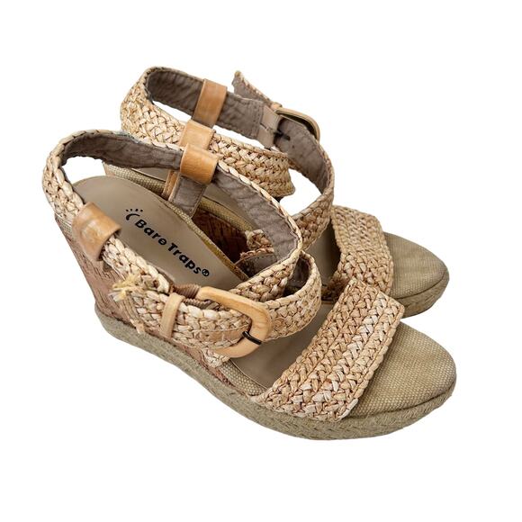 BareTraps Tracie Espadrille Braided Wedges Sz 6 - Picture 2 of 12